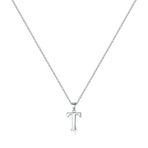 Collar Heshpaws S925 Sterling Silver Inicial Personalizada Mujer Con Caja De Regalo