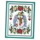 thumbnail image 2 of A?o nuevo modelo de mu?eco de nieve estampado punto de cruz kit costura 11ct 27x37cm, 2 of 5