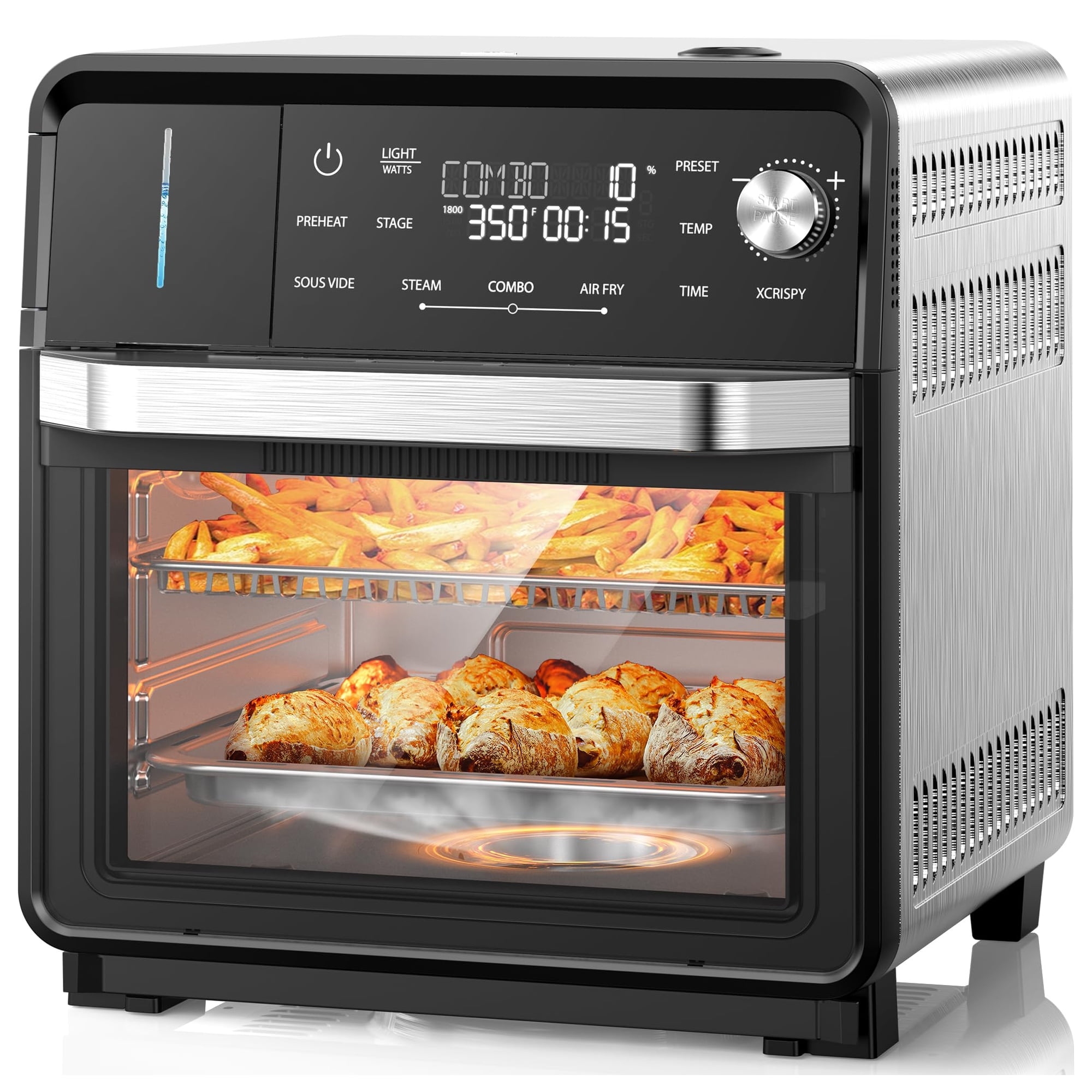 Horno De Vapor Nuwave Combi 16qt, Todo En Uno, De Acero Inoxidable