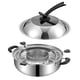thumbnail image 5 of Plato de chafing de libinabra caliente con divisor sopa de sopa de cocina comercial para martilleras para el restaurante en casa cocina picnic cocina Con golpes, 5 of 5