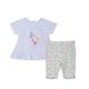 thumbnail image 1 of Conjunto Bebé Niña Manga Corta Broches Floral Aqua Pillin, 1 of 3