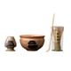 thumbnail image 2 of Kit para preparar té matcha con batidor y cuenco, cerámica artesanal y bambú, utensilios únicos de regalo con soporte para batidor cuenco para matcha. cuenco 123x72cm, 2 of 5