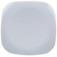 Plato Yanco Milando Md-410 Cuadrado, 24 Unidades, Melamina, 9,5 Cm, Color Blanco