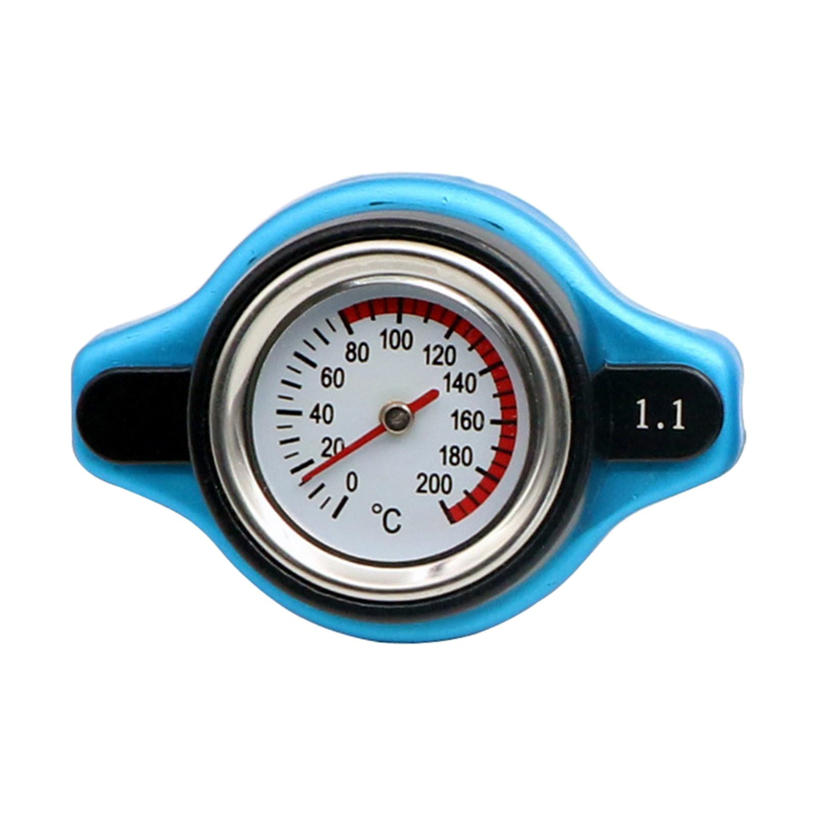 Ioensy - Indicador Termostático Del Coche Tapa Del Radiador Indicador De Temperatura Del Agua Reemplace Directamente 1.1 Big Head