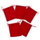 thumbnail image 2 of Bolsa De Terciopelo Con Cordón De 5 Piezas, Bolsas De Regalo Para El Favor De La Boda, Rojo, 10 X 12 Cm, 2 of 3
