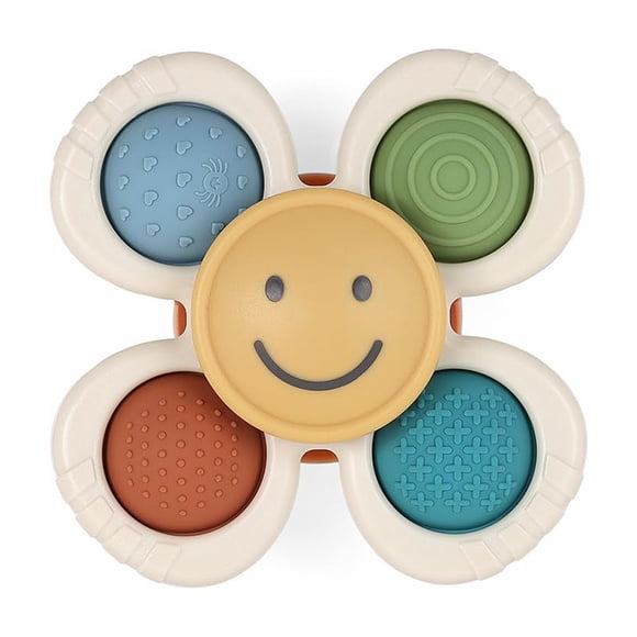 Fidget Toy Itzy Ritzy Pop & Whirl con botones sensoriales y ventosa