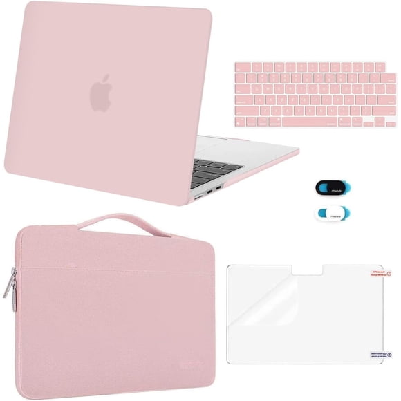 Funda Mosiso MacBook Air 13 M4 M3 M2 2025 2024 Rosa Kit