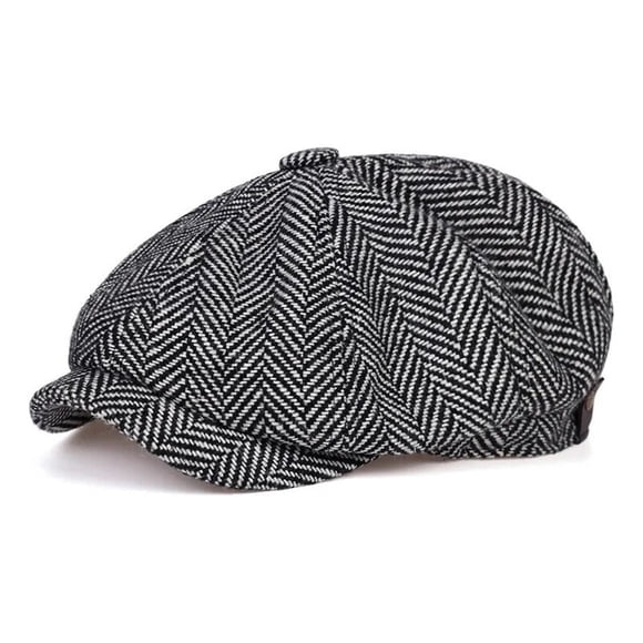 Boina Sombrero Hombre Elegante Con New Estilo Gris Claro New Gris Talla Única