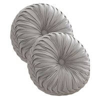 Imac Hogar - Pack De 2 Cojines Decorativos Redondo Elegante Y Sofisticado