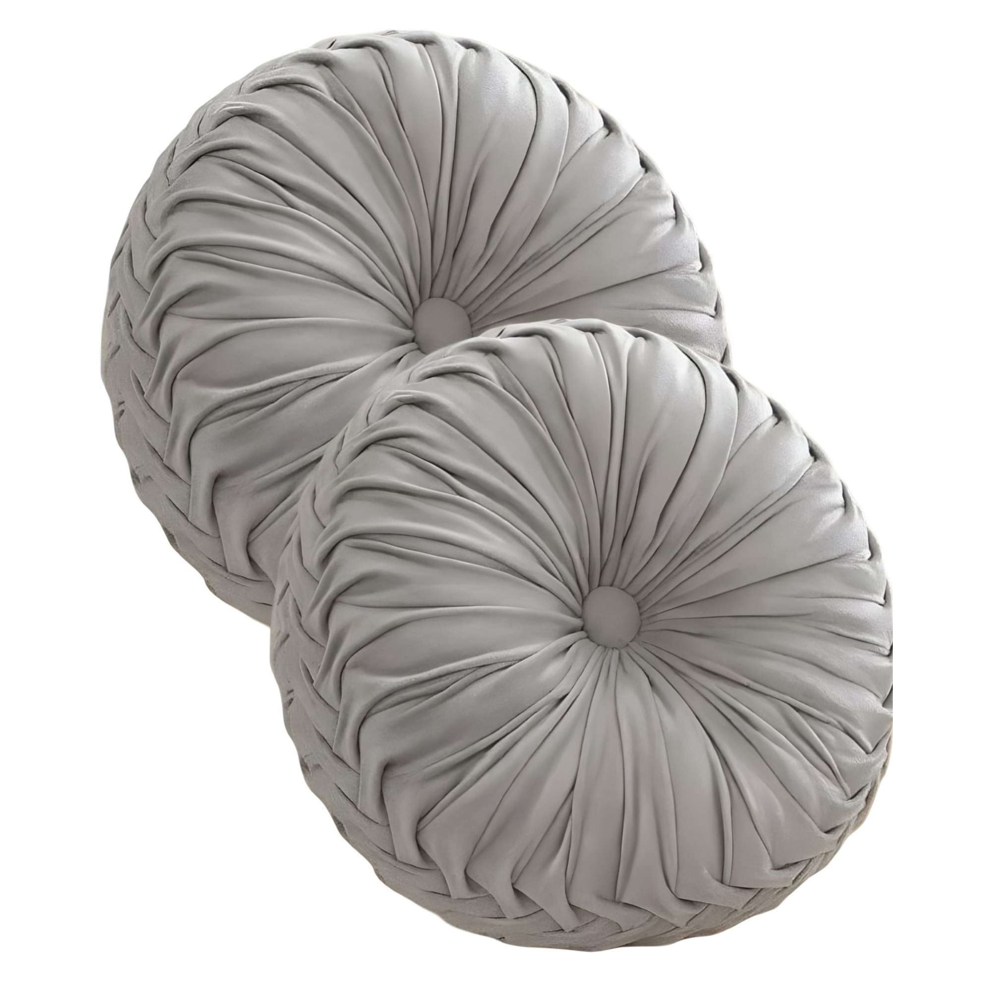 Imac Hogar - Pack De 2 Cojines Decorativos Redondo Elegante Y Sofisticado