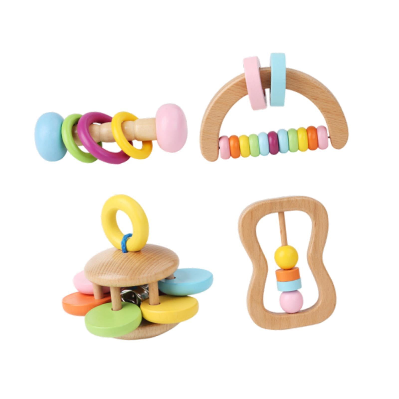 Magideal - Juego De Sonajero De Madera, Conjunto De Música, Instrumentos De Percusión Para La Coordinación Ocular Y Manual, Educación Temprana Para Bebés De 6 A