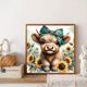 thumbnail image 3 of Kit de pintura Diamond Art BYGFHLYW con forma de vaca para adultos, 30 x 30 cm, 3 of 8