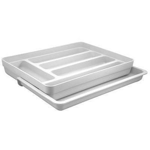 Ou - Organizador Cubiertos Extensibles Logic Blanco