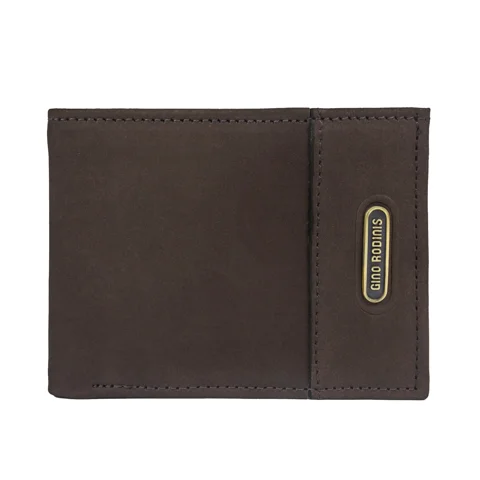 Gino Rodinis - Billetera De Cuero Graso Hombre 111 Café
