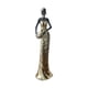 thumbnail image 3 of Estatuilla africana, estatua Tribal de señora, adorno de escritorio, escultura decorativa para estantería, escritorio, entrada, decoración del hogar, 3 of 5