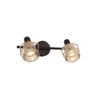 Genérico - Barra 2 Luces Kratia Gu10 Color Café