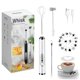 thumbnail image 1 of Espumador de leche JrundMSOXZ, recargable, eléctrico, 3 velocidades, blanco, 1 of 7