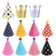 thumbnail image 2 of Sombreros en forma de cono para fiesta de cumpleaños de ElaKiss para niños y adultos, 2 of 8
