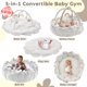 thumbnail image 2 of Baby Play Gym Mallify 5 en 1, grueso y de felpa con 6 juguetes, color blanco, 2 of 6