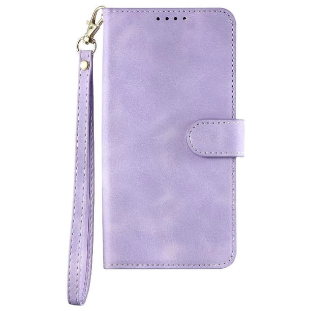 Funda Cartera para Samsung Galaxy S20 Ultra Tapa con Ranuras, Soporte y Correa Morado