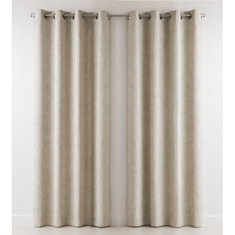 Zahr - Set 2 Cortinas Blackout New Petra Beige