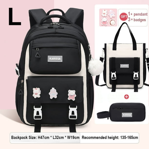 School Backpacks For Teenagers Kawaii Girls Backpack for School Elementary Student Bag Child Girl Bookbag with Tuition Tote Bag