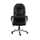 thumbnail image 3 of Silla de escritorio ejecutiva ergonómica con tapizado de cuero negro, 3 of 3