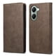 thumbnail image 1 of Funda tipo cartera con bloqueo RFID para Xiaomi Poco X7 Pro Con tapa abatible, portatarjetas, cierre magnético, TPU y soporte Marrón, 1 of 6