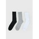 thumbnail image 3 of Calcetines Hombre Tripack Largo Liso Blanco/Negro/Gris Corona, 3 of 4