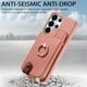 thumbnail image 2 of Funda FOXDOCK para Samsung Galaxy S26 Ultra Diseño con anillo, soporte, almacenamiento y protección RFID-rosa, 2 of 6