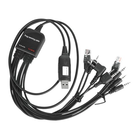 Magideal - Cable De Programación Usb Para Ordenador , Radios De Mano Multifuncionales, Práctico Súper Estable Y Eficiente Para A8 A6 Smp418
