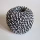 thumbnail image 1 of suxuMhao Cuerda de Algodón Trenzada, 2.47oz/93yd, Blanco + Negro, 1 Rollo de Cordel de Algodón Suave, Cuerda DIY para Manualidades, Cuerda Delgada de Algodón y Cuerda Decorativa para Decoración Del, 1 of 4