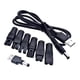 thumbnail image 4 of Conector Convertidor De Carga Conector De Conversión Para Cortapelos 7 Piezas Y Cable USB, 4 of 5