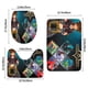 thumbnail image 3 of Kingdom Hearts Juego de 3 alfombras de baño de coral fleece: tapete de baño + alfombra de inodoro en forma de U + funda de tapa de inodoro en forma de O, 3 of 6