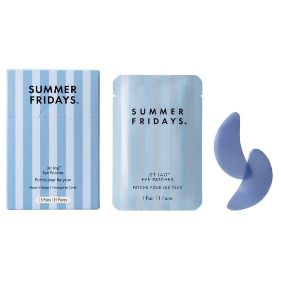 Parches para ojos Summer Fridays Jet Lag hidratantes, 15 pares