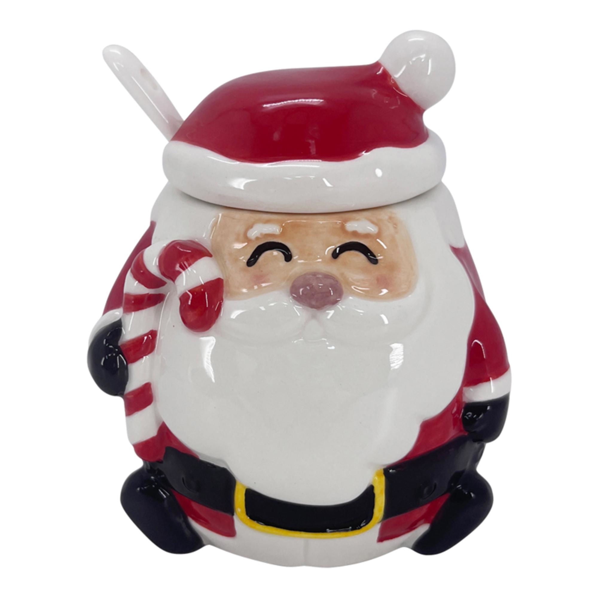 Azucarero Navideño De Cerámica, 1 Un Holiday Time