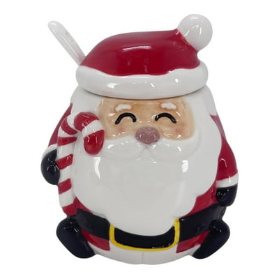 Azucarero Navideño De Cerámica, 1 Un  Holiday Time