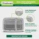 thumbnail image 5 of Contenedores Freshware de 800 ml para preparación de comidas – Pack de 25, 2 compartimentos, 5 of 8