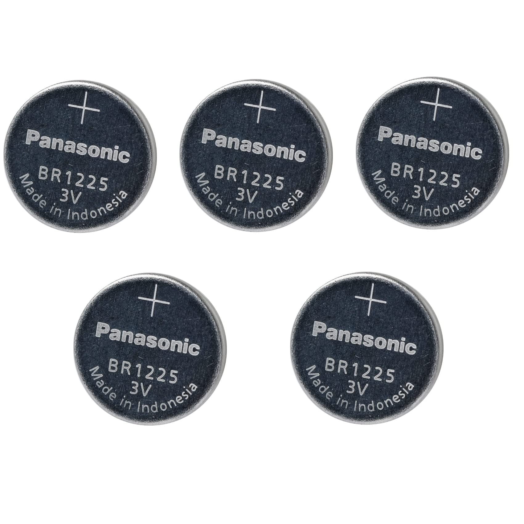 Batería Panasonic Br1225 De Litio De 3 V, 5 Unidades De Un Solo Uso