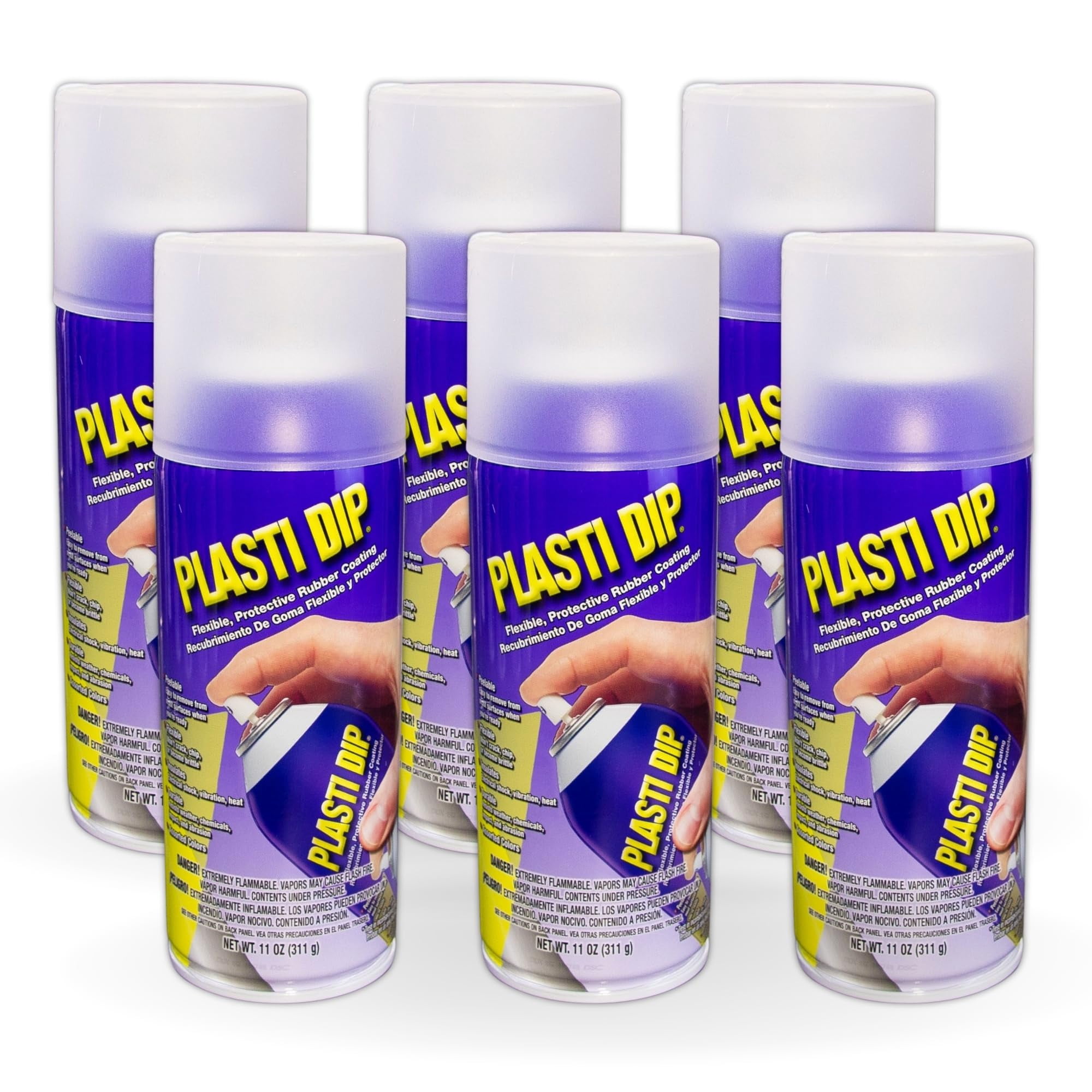 Spray De Pintura Plasti Dip Blanco 311 Ml Paquete De 6