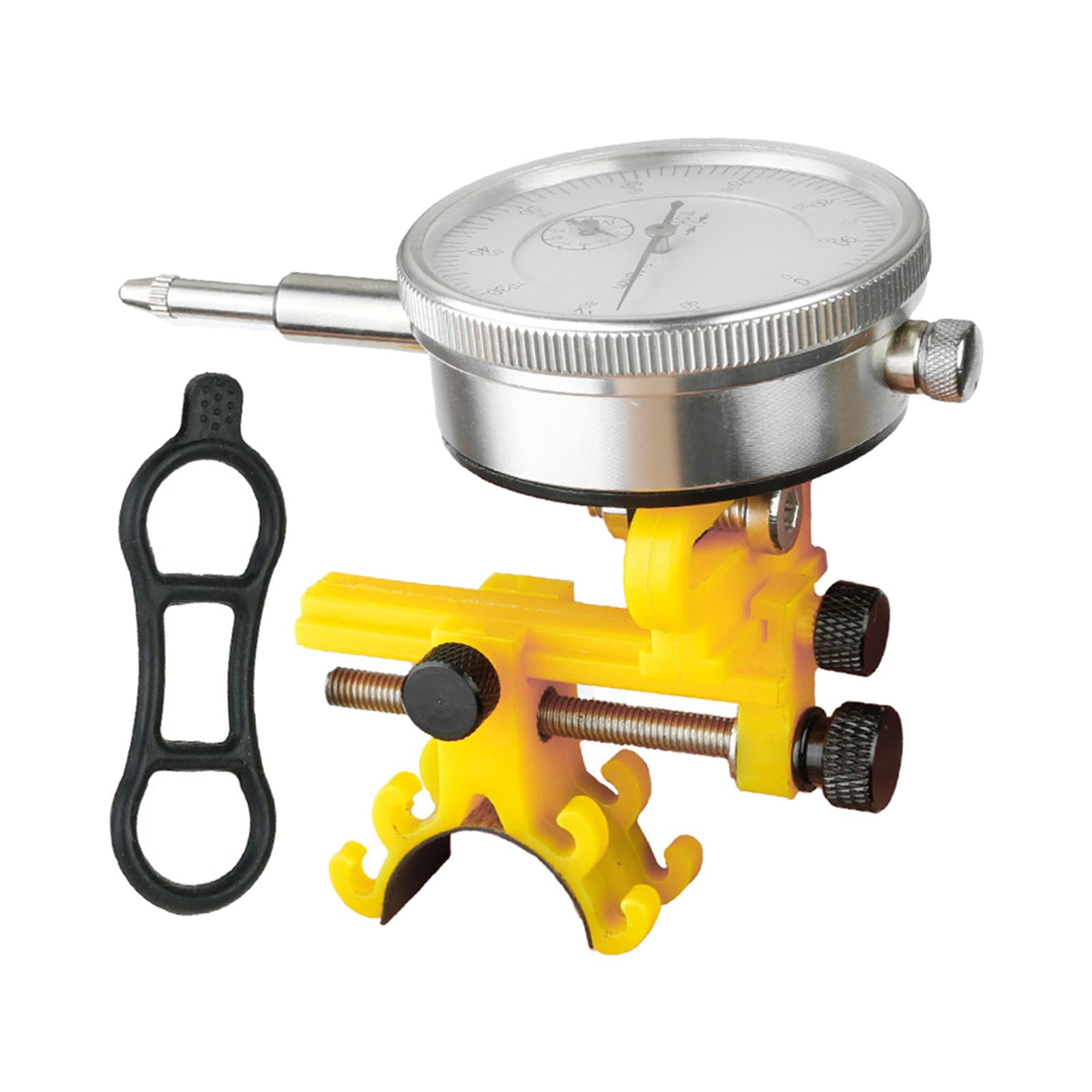 Ioensy - Mini Rueda De Bicicleta, Soporte De Alineación, Mantenimiento De Ruedas De Bicicleta, Soporte De Calibración De Equitación, Amarillo Con Indicador