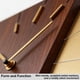 thumbnail image 4 of Reloj de Pared Driini Madera y Oro 36 × 30 × 4 cm con Batería, 4 of 6