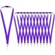 thumbnail image 1 of Lanyards WEZEBEL de poliéster morado con cierre de seguridad, paquete de 12, 1 of 5