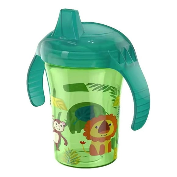 Set 4 Vasos Con Boquilla Antiderrame Divertido Bebe Lau