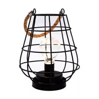 Click Ventas - Lampara Colgante Fierro Luz Led Decorativa Portatil Cuerda