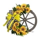 thumbnail image 2 of Guirnaldas De Girasol Adorno De Puerta Principal Engranajes De Madera Guirnalda De Flores Artificiales, 2 of 5