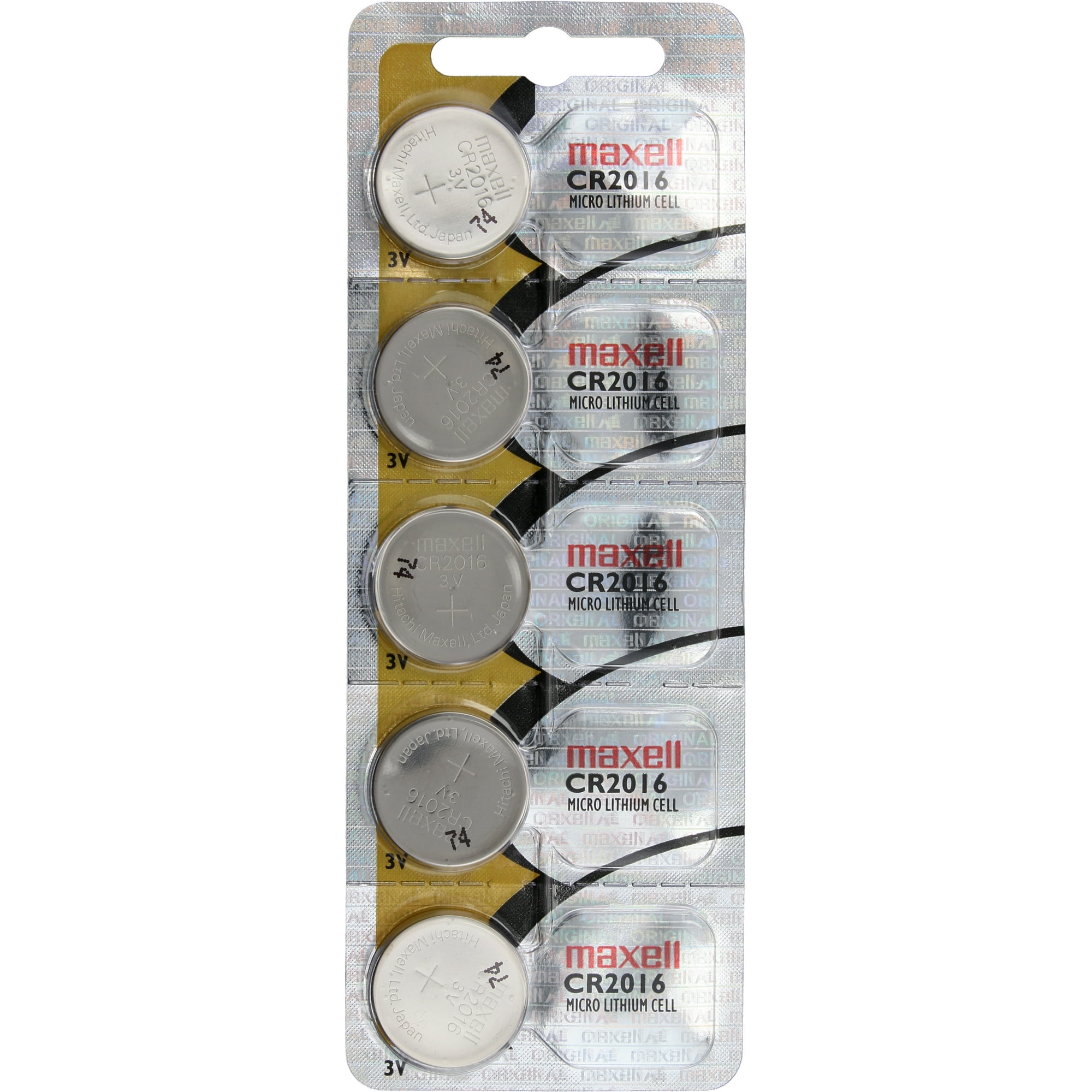 Pack 5 Pilas Cr2016 3v Maxell Tipo Boton Original