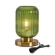 thumbnail image 1 of Lámpara de mesa Feasey Mid Century Modern Green Glass, 1 of 3