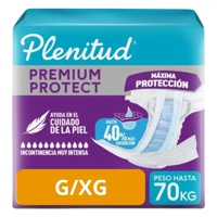 Pañales Adulto Desechables Plenitud Protect 8 Uni Talla G/Xg