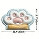 thumbnail image 1 of 1pc Soft and Absorbent Cute Cat Paw Pattern Bath Rug - Non-Slip Shower Carpet for Home Bathroom - Quick Dry Bath Mat - Bathroom Accessory, 1 of 4